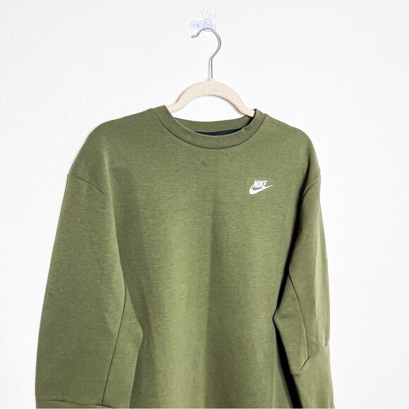 Nike Women's Olive Green Crewneck Sweatshirt - Size Small - Picture 2 of 6